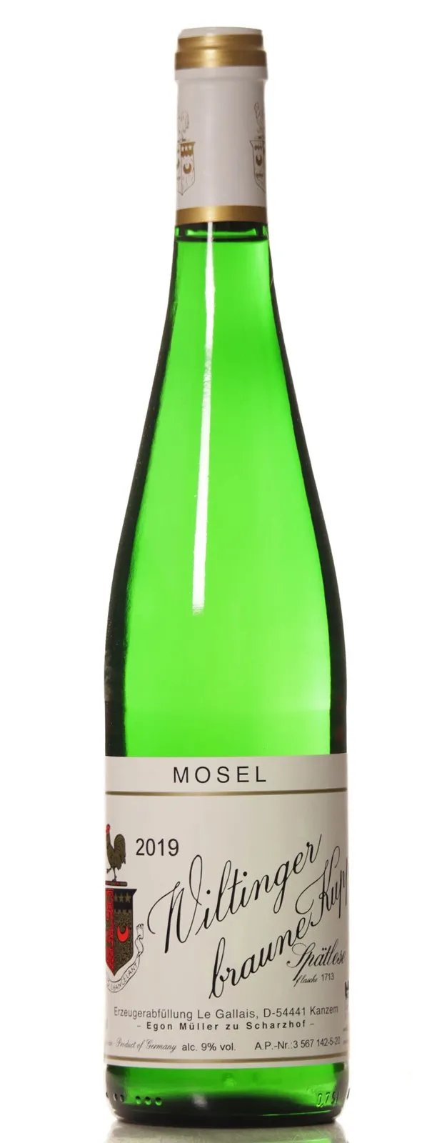 Egon Müller Le Gallais Wiltinger Braune Kupp Riesling Spätlese 2019
